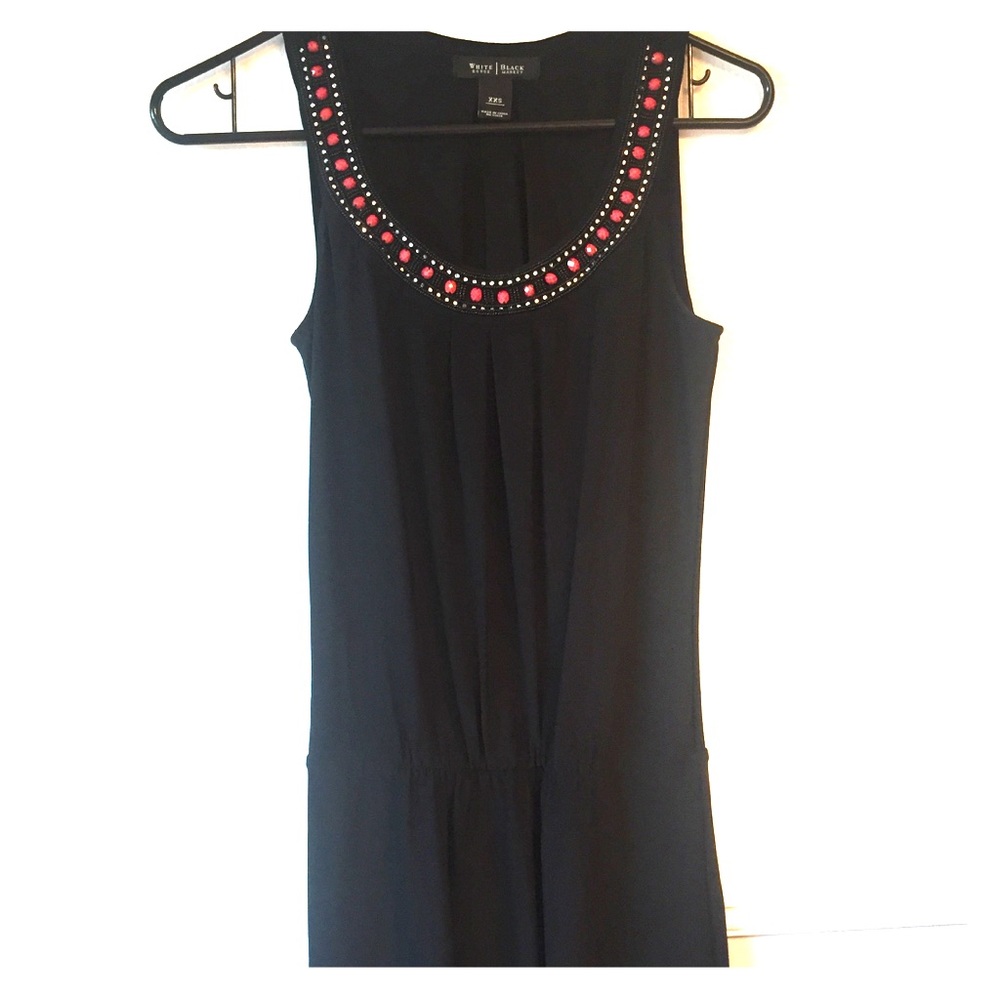 White House Black Market Jewel Neckline Dress